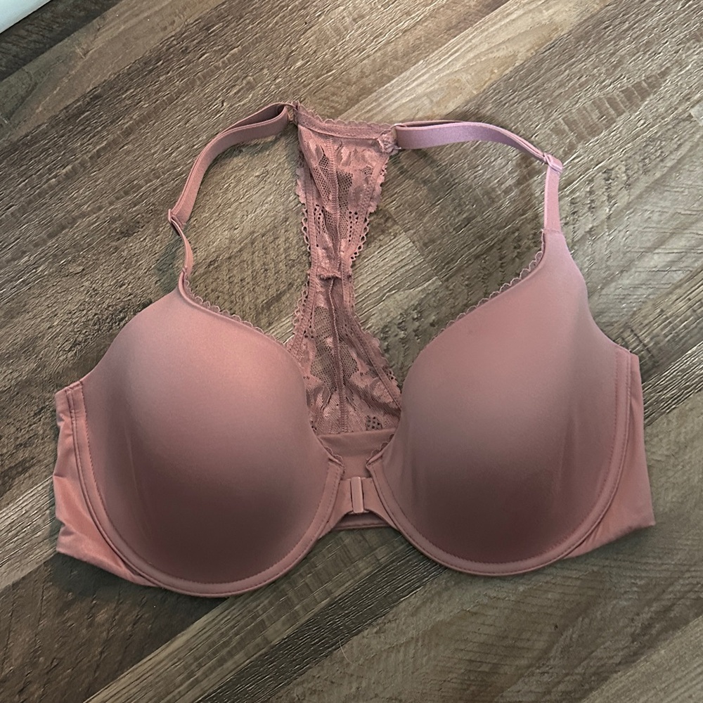 Victoria's Secret Dusty Rose Lace Racerback Bra